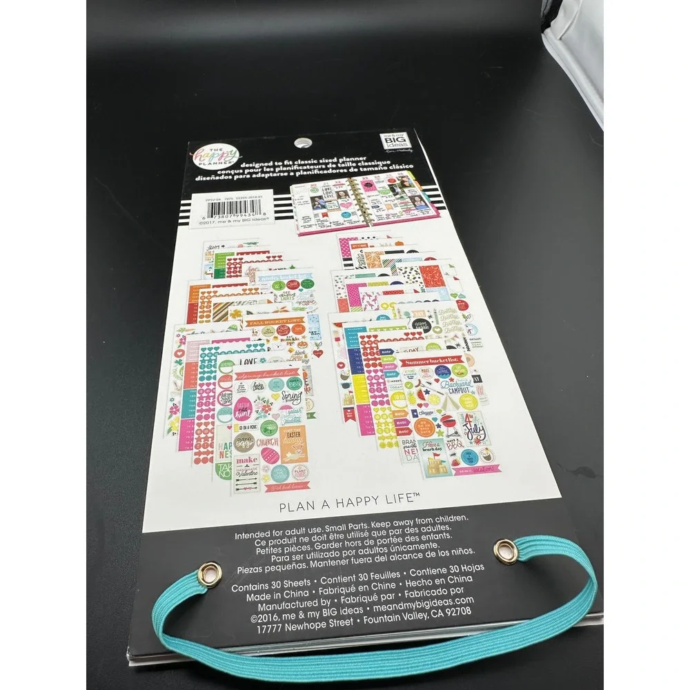 Erin Condren‎ The Happy Planner Seasonal Sticker Book 1557 pieces 90% complete